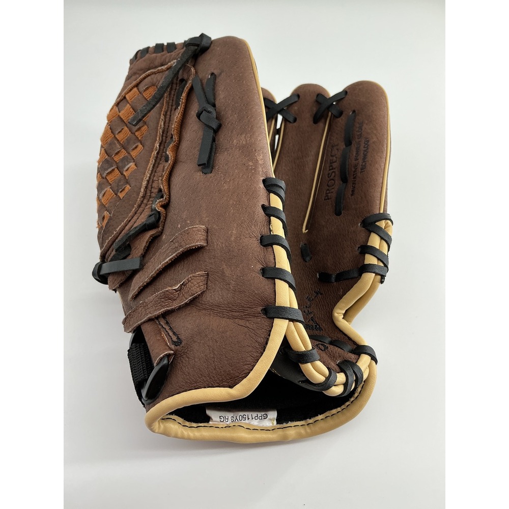 Mizuno Prospect GPP1150Y3 PowerClose 11.5 Inch Youth Baseball Glove Brown RHT